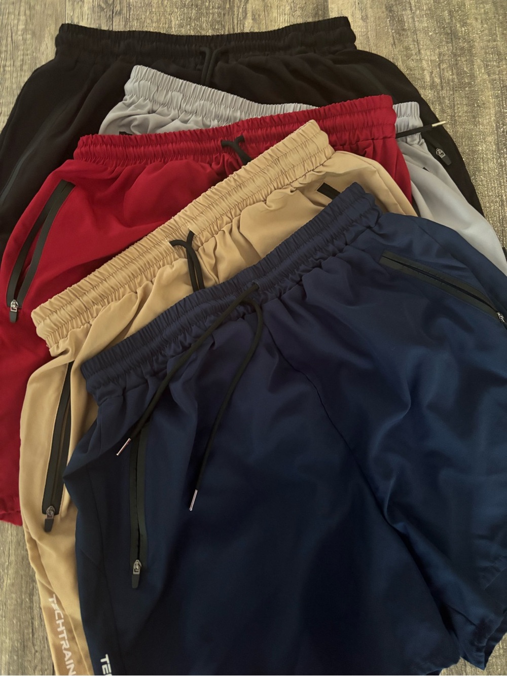 tek gear Men's Athletic Shorts - Navy, Red, Black, Gray, Tan